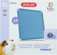 ZOLUX NEOLIFE NEOPARK CAVIA UITBEREIDINGSSET GESLOTEN PANELEN 35X35 CM 4 ST - thumbnail