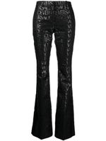 Versace pantalon évasé Versace Allover - Noir