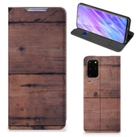 Samsung Galaxy S20 Plus Book Wallet Case Old Wood - thumbnail