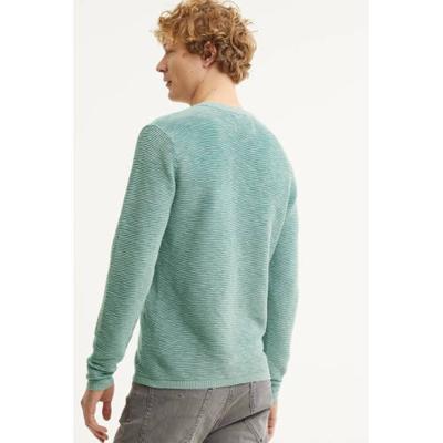 Petrol Industries fijngebreide trui lichtgroen