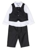 Emporio Armani Kids costume trois-pièces en coton - Bleu - thumbnail