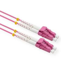 VALUE F.O. Kabel 50/125µm OM4, LC/LC, low-Loss connector , violet, 3 m - thumbnail