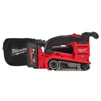 Milwaukee M18FBTS75-552X | Accu Bandschuurmachine | 75 mm | 2 x 5,5 Ah accu + oplader | In HD-box - 4933479615 4933479615