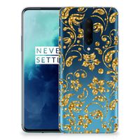 OnePlus 7T Pro TPU Case Gouden Bloemen