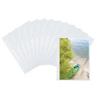 HERMA 7589 Fotohoezen voor mappen, 10 stuks, 20 x 30 cm, 1 vak, aan beide zijden te gebruiken fotophan fotozichthoezen voor verzamelhoezen, ansichtkaarthoezen, brochurehoezen met Euro-perforatie, wit