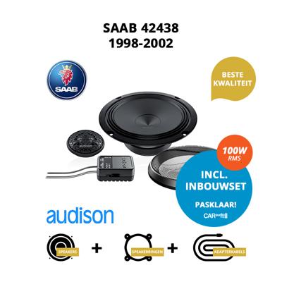 Premium speakers voor Saab 42438 1998-2002 - Voordeuren Premium speakers voor Saab 42438 1998-2002 - Voordeuren