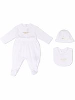 Balmain Kids trousseau de naissance à logo imprimé - Blanc