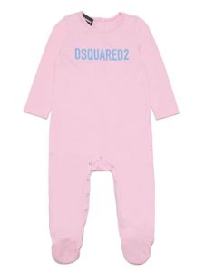 DSQUARED2 KIDS grenouillère à logo imprimé - Rose