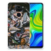 Xiaomi Redmi Note9 Siliconen Hoesje met foto Badges