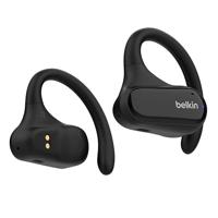 Belkin SoundForm ClearFit Open-Ear Wireless Earbuds, lichte langdurig comfortabele draadloze oordopjes, waterbestendig (IPX5), draadloze oortjes voor sport, hiken, fietsen, hardlopen en meer - Zwart