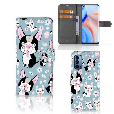 OPPO Reno 4 Pro 5G Telefoonhoesje met Pasjes Hondjes OPPO Reno 4 Pro 5G Telefoonhoesje met Pasjes Hondjes