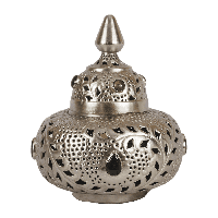 Oosterse Tafellamp Marrakech 32 cm 1 Lichts Met Grijze Stenen