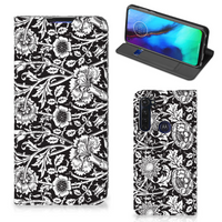 Motorola Moto G Pro Smart Cover Black Flowers