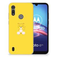Motorola Moto E6s Telefoonhoesje met Naam Baby Leopard