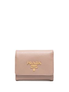 Prada portefeuille à plaque logo - Rose