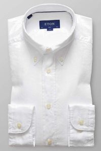 ETON Slim Fit Overhemd wit, Effen