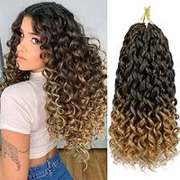 8 packs krullend gehaakt haar voor vrouwen 14 inch gogo krul gehaakt haar water wave gehaakt haar zachte strand krul gehaakte haar synthetische diepe twist vlechten hair extensions miniinthebox