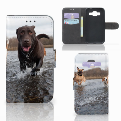 Samsung Galaxy Core Prime Telefoonhoesje met Pasjes Honden Labrador