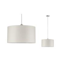 Paulmann Tessa 70924 Hanglamp LED E27 60 W Crème, RVS (geborsteld) - thumbnail