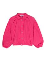 MSGM Kids chemise à logo brodé - Rose - thumbnail