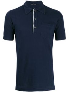 Helmut Lang Pre-Owned polo à détails contrastants - Bleu