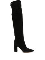 Gianvito Rossi bottes Piper en daim - Noir - thumbnail