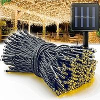 outdoor waterdichte solar led lichtslingers 5m-20leds 7m-50leds 12mm-100leds 22m-200leds kerst fee licht vakantie verlichting boom lichten bruiloft kerstboom tuin indoor outdoor decoratie Lightinthebox - thumbnail