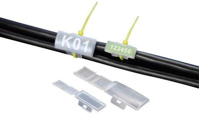 TRU COMPONENTS TC-MC1203 Kabelmarkering Montagemethode: Kabelbinder Markeringsvlak: 32 x 11 mm Natuur 1 stuk(s)