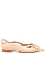 Scarosso x Paula Cademartori ballerines en cuir - Marron