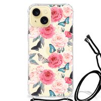 Apple iPhone 15 Case Butterfly Roses