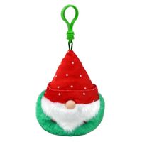 TY Beanie Boo&apos;s Clip Christmas Gnome Red Hat 7cm - thumbnail