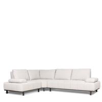 Hoekbank Kalista | Stof  | Grijs Crème Zwart