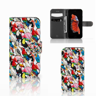 Apple iPhone 6 | 6s Telefoonhoesje met Pasjes Birds Apple iPhone 6 | 6s Telefoonhoesje met Pasjes Birds
