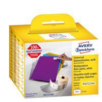 Avery-Zweckform Rol met etiketten Compatibel vervangt DYMO 11354, S0722540 57 x 32 mm Papier Wit 1000 stuk(s) Weer verwijderbaar Universele etiketten AS0722540