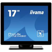 Iiyama ProLite T1721MSC-B2 Touchscreen monitor Energielabel: E (A - G) 43.2 cm (17 inch) 1280 x 1024 Pixel 5:4 5 ms VGA, HDMI, Audio-Line-out, USB IPS LED - thumbnail