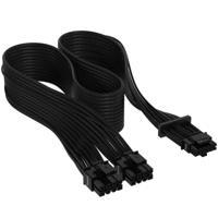 Corsair Premium Individually Sleeved 12+4pin PCIe Gen 5 12VHPWR 600W cable, Type 4, BLACK