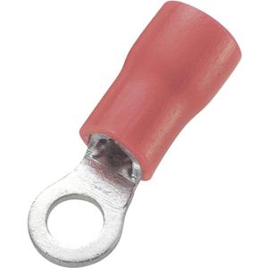 TRU COMPONENTS 1572134 Ringkabelschoen Dwarsdoorsnede (max.): 1.50 mm² Gat diameter: 3.2 mm Deels geïsoleerd Rood 100 stuk(s)