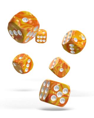 Oakie Doakie Dice D6 Dice 16 mm Gemidice - Sunstone (12)