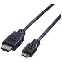 VALUE Monitorkabel HDMI High Speed HDMI Male - Mini HDMI Male, 2 m - thumbnail