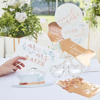 Party props met letter stickers Botanical Wedding Ginger Ray