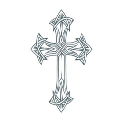 Carnaval verkleed nep tattoo - stoere biker kruis - getatoeerde armen - volwassenen Carnaval verkleed nep tattoo - stoere biker kruis - getatoeerde armen - volwassenen