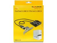 DeLOCK Front Panel + PCI Express Card interfacekaart/-adapter Intern USB 3.2 Gen 1 (3.1 Gen 1) - thumbnail