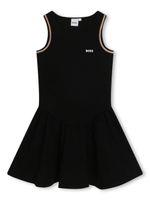 BOSS Kidswear robe courte à logo imprimé - Noir