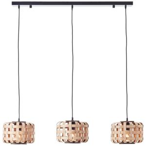 Brilliant Eettafel lamp Woodline met rotan kappen 99810/09