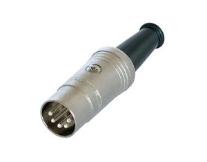 Rean AV NYS322 DIN-connector Stekker, recht Aantal polen: 5 Zwart 1 stuk(s)