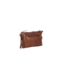 Justified Bags Justified Bags® Nynke Medium Front Pocket - Leren Schoudertas Bruin - thumbnail