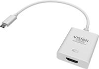 Externe video-adapter - USB-C 3.1 - VGA - wit - detailhandel