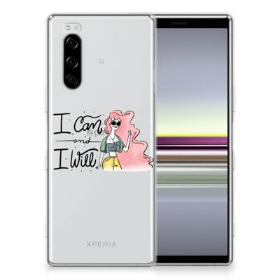 Sony Xperia 5 Telefoonhoesje met Naam i Can Sony Xperia 5 Telefoonhoesje met Naam i Can