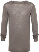 Rick Owens pull fin en laine - Gris