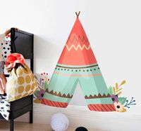 Muursticker tipi tent - thumbnail